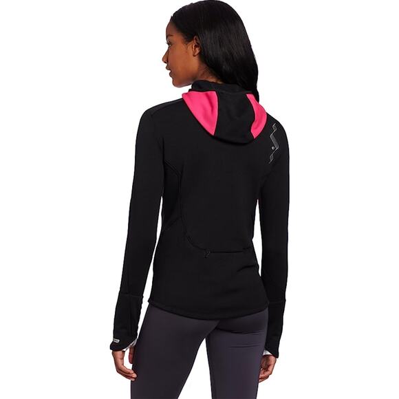 Pearl Izumi Women’s Black Infinity Windblocking Pink Hoody Pullover - Picture 3 of 12